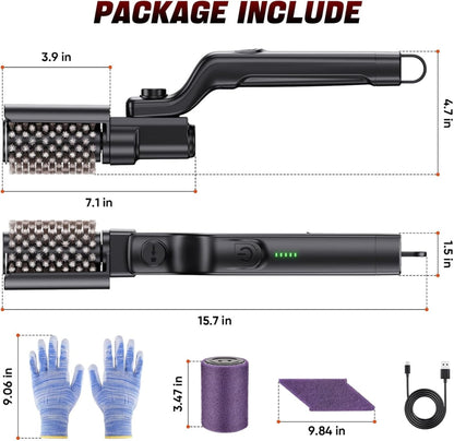 GrateGenie Electric Grill Brush 8-Angle Adjustable Head with 400 RPM 3-Speed Motor